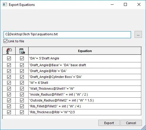 【6/5更新】SolidWorks如何在各个模型之间共享全局变量和方程式？的图2